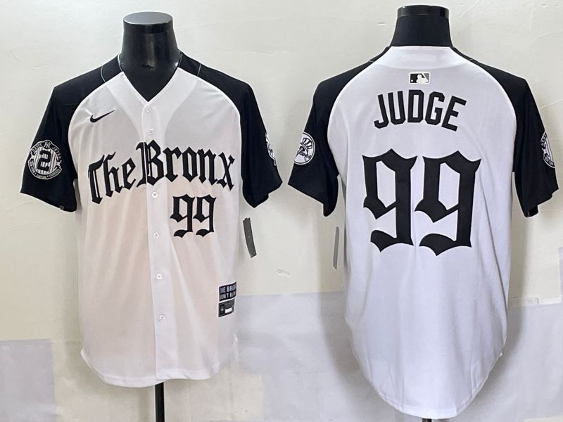Men 2025 New York Yankees #99 Judge White black Five generations Joint Name Nike MLB Jersey style 54->new york yankees->MLB Jersey